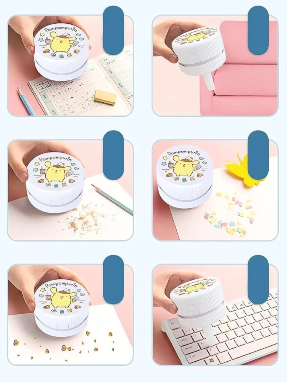 Hello Kitty Pink & Purple Desktop Vacuum
